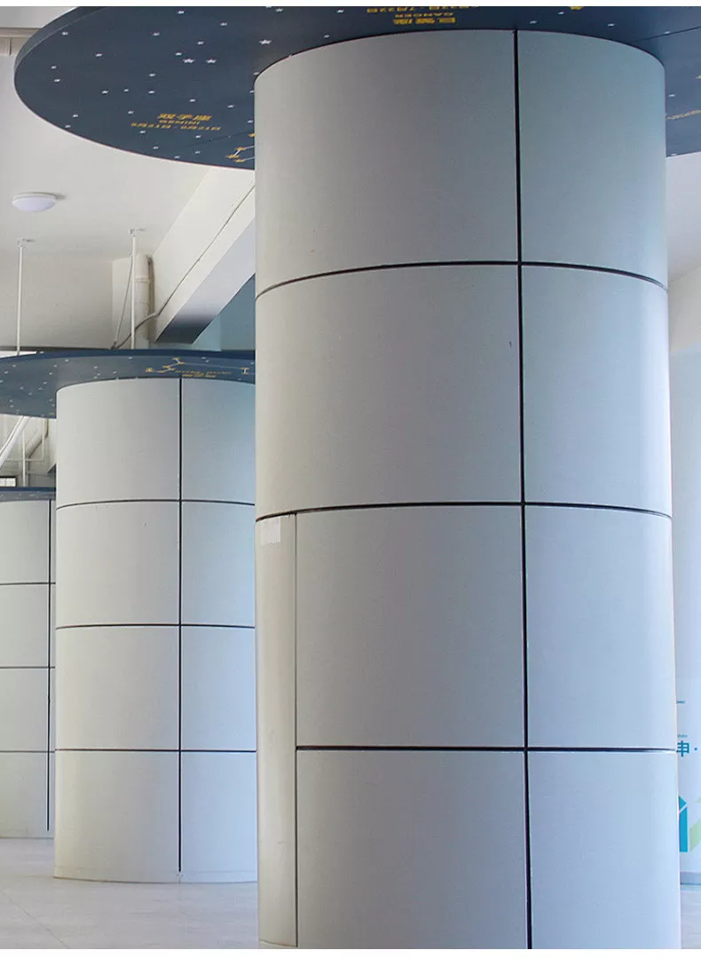 Column-cladding aluminum single panel